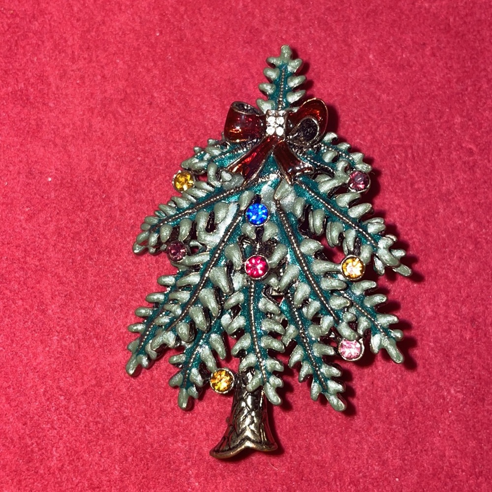 💚Avon Christmas tree Brooch 2004